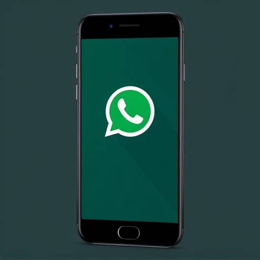 Illustration of a smartphone screen showing WhatsApp interface
